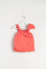 Orange Cute Bow Top