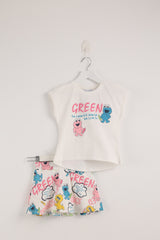 Sesame World Cartoon Characters Set – Off White