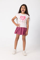 Myself Heart Skirt Set