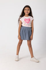 Myself Heart Skirt Set