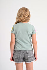 Charlie Smiley Faces Mint T-shirt