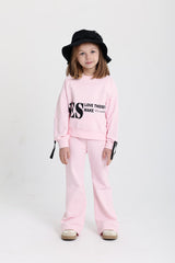 YES Ribbed Cuff Pink Cotton Set