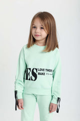 YES Ribbed Cuff Pistage Cotton Set