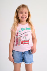 London Guide T-shirt - Pink