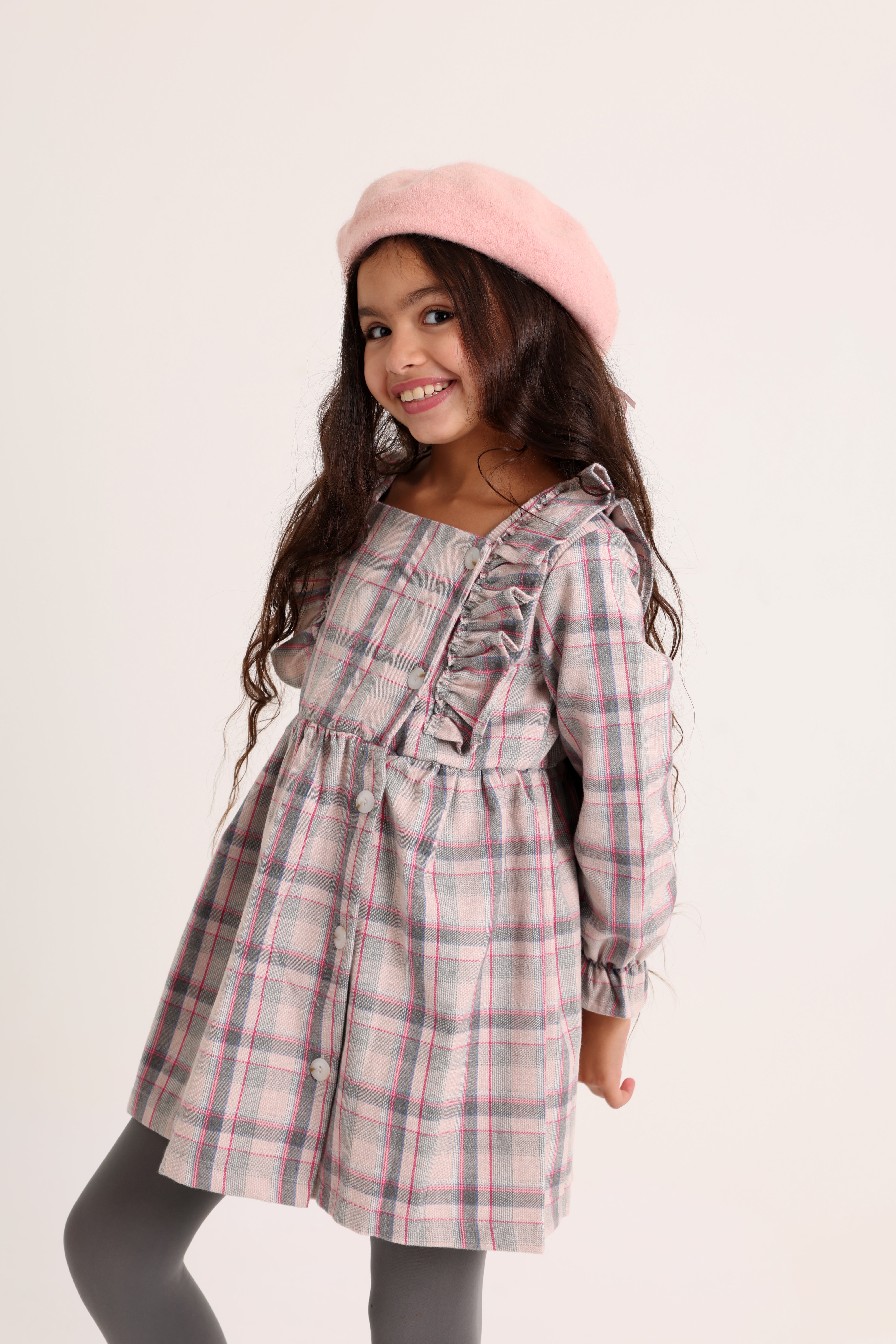 Square Neck Somo Strips Dress