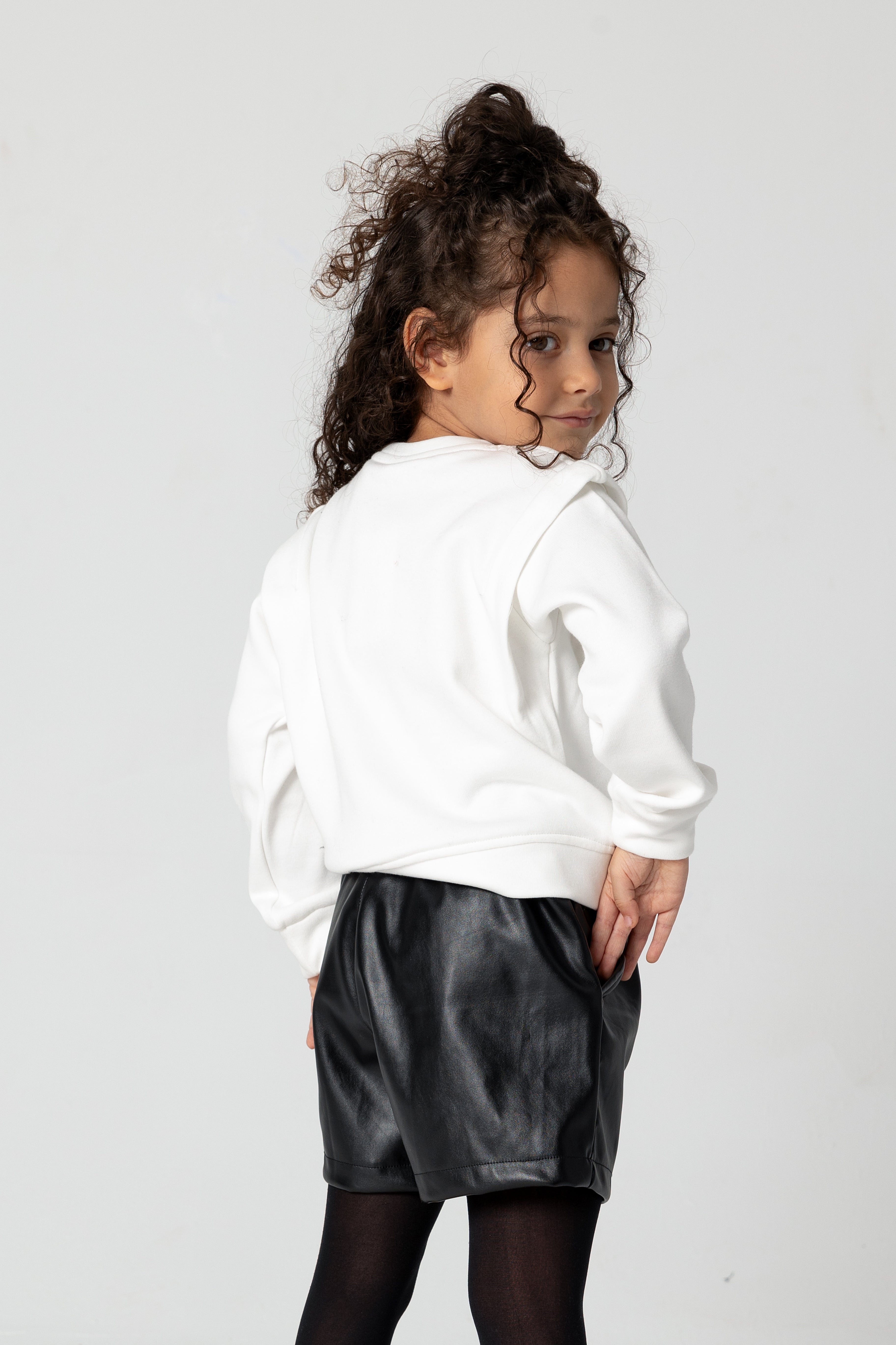 New Yorker Heart Brushed White Top