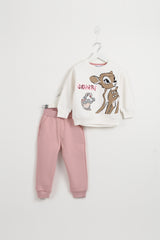 Bambi Deer Off White Pajama