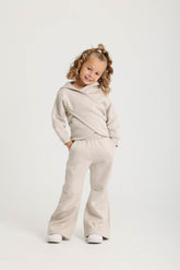 Wrap-Front & Flared Set -Beige