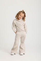 Wrap-Front & Flared Set -Beige