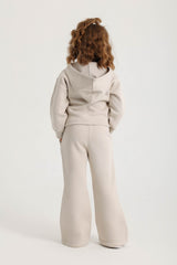 Wrap-Front & Flared Set -Beige