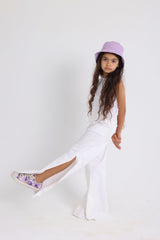 White Stylish Gabardine Pants