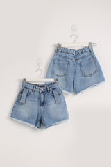 Drop Belt Denim Short