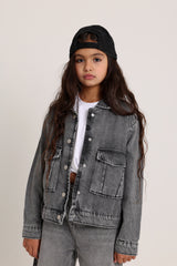 Winter Denim Gray Jacket