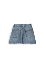 Oversized Pockets Short - Jeans