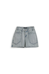 Oversized Pockets Short - Jeans