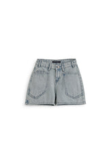 Oversized Pockets Short - Jeans