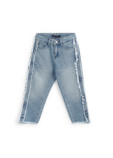 Fringe-Side Denim - Light Blue