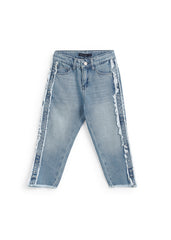 Fringe-Side Denim - Light Blue