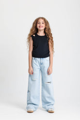 Pocket Cozy Light Blue Denim