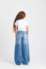 Wide Leg Pocket Denim