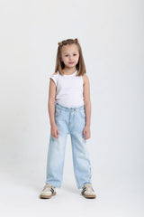 Ice Wash High Rise Jeans