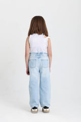 Ice Wash High Rise Jeans