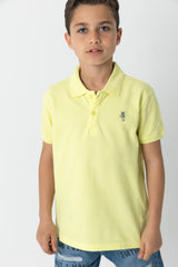 Yellow Polo Basic T-shirt
