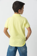 Yellow Polo Basic T-shirt