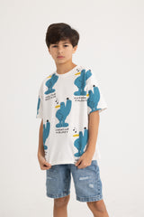 Stylized Cartoon Bird T-shirt