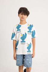 Stylized Cartoon Bird T-shirt