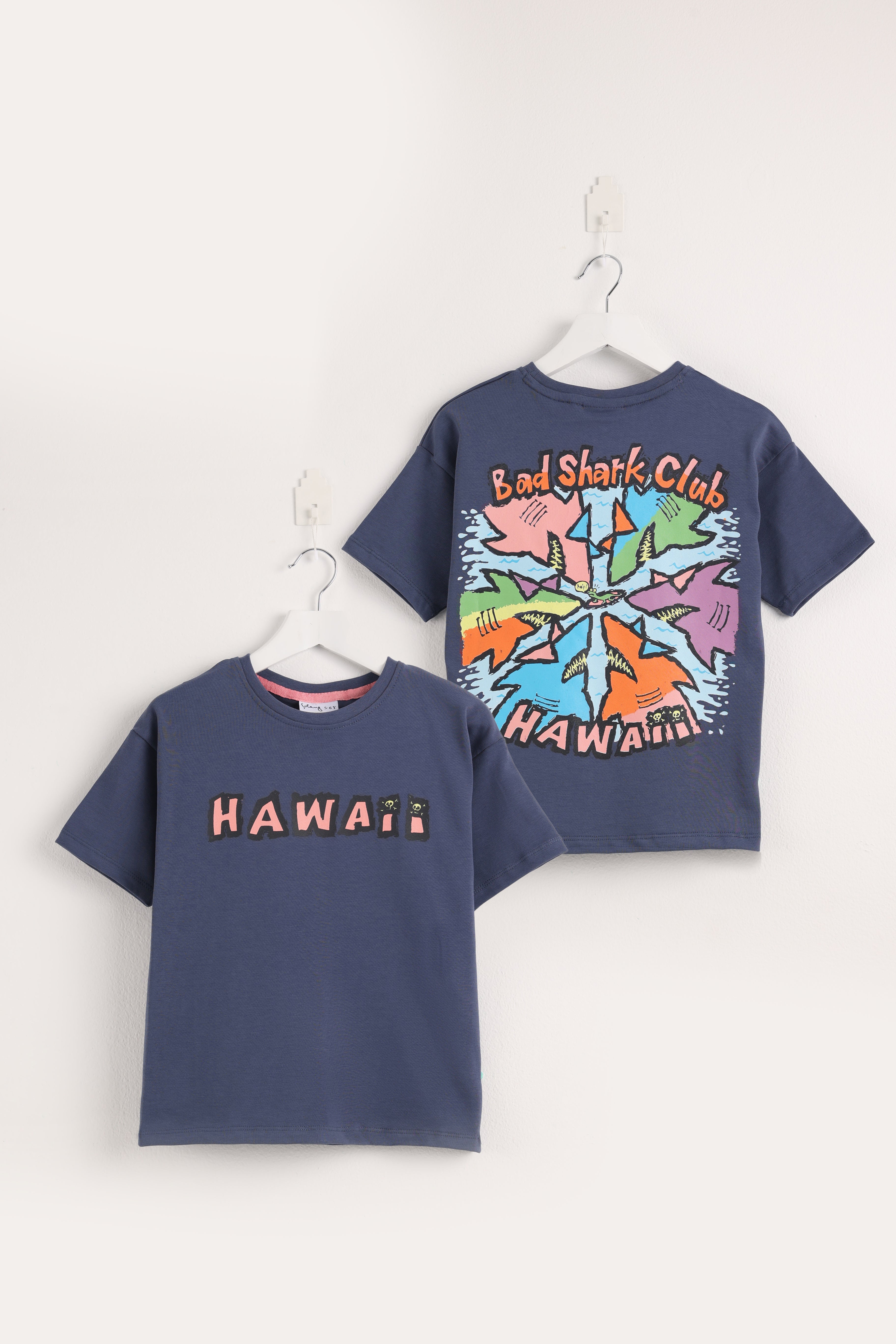 HAWAII Shark Club Indigo T-shirt