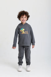 Friends Cheering Gray Cotton Set