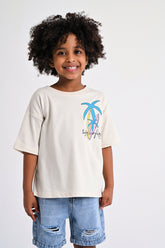 Enjoy Surfing T-shirt - Beige