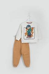 Streetwear Boy White Pajama