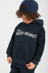 Never Regret Hoodie PJ - Dark Blue