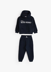 Never Regret Hoodie PJ - Dark Blue