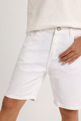 Classic  Boy White Short