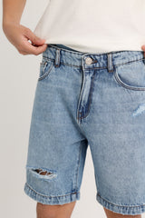 Boys Cutted Jeans Denim