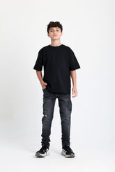 بنطال جينز مغسول – أزرق فاتح