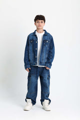 Classic Dark Blue Denim Jacket