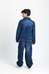Classic Dark Blue Denim Jacket