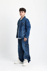 Classic Dark Blue Denim Jacket