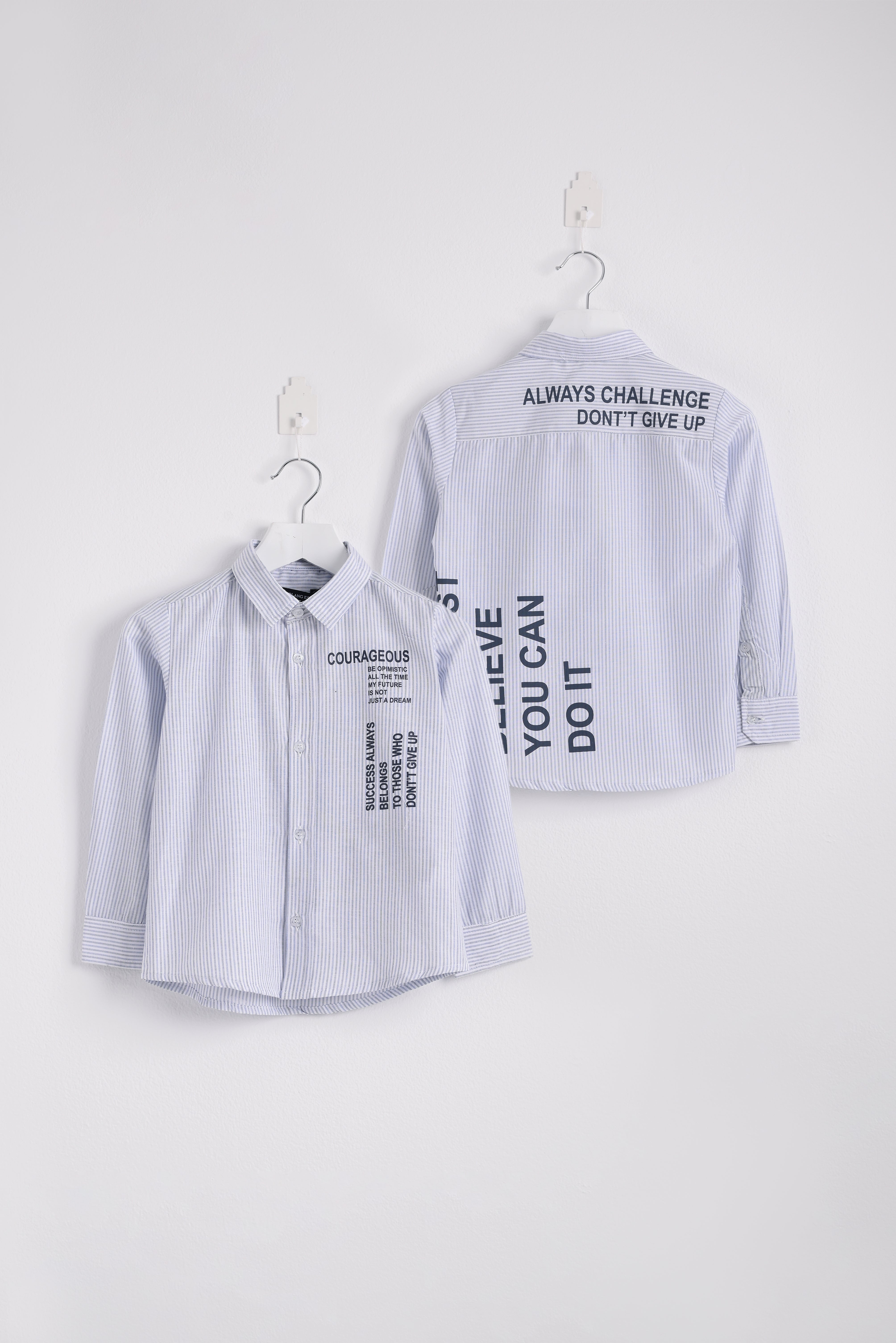 You Can DO it Full Sleeve Shirt - Light Blue