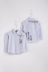 You Can DO it Full Sleeve Shirt - Light Blue