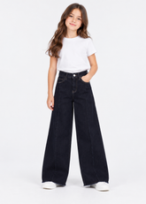 Front-Seam Wide-Leg - Rinse Blue