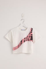 Curvy Line White T-shirt