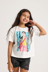 Off-White Dreamer Girl T-Shirt – Split Back