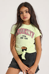 BROOKLYN Tie Front T-shirt
