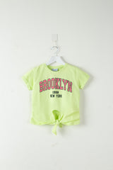 BROOKLYN Tie Front T-shirt