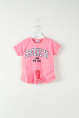 BROOKLYN Tie Front T-shirt